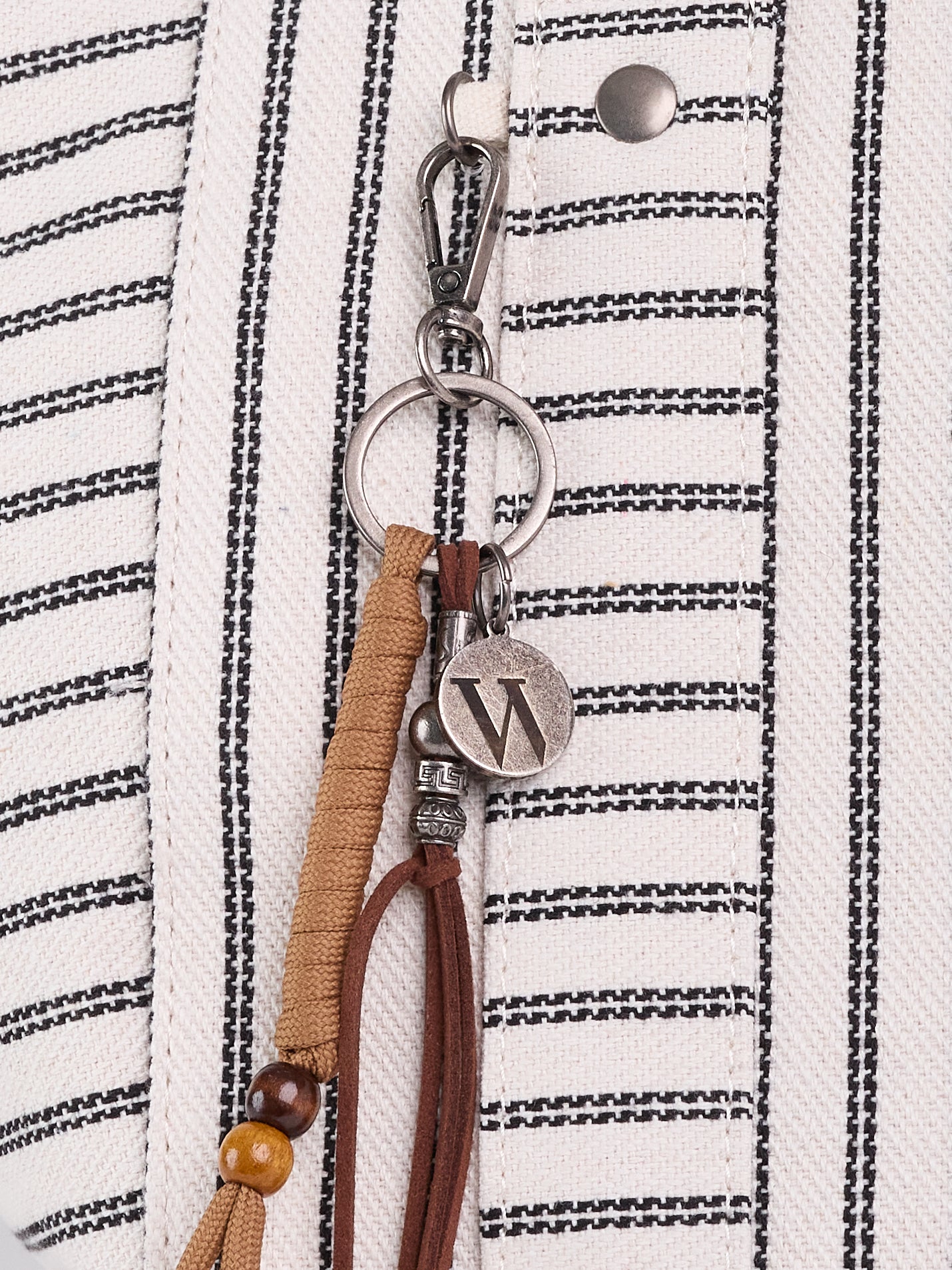 bone black stripe tote#color_bone black stripe
