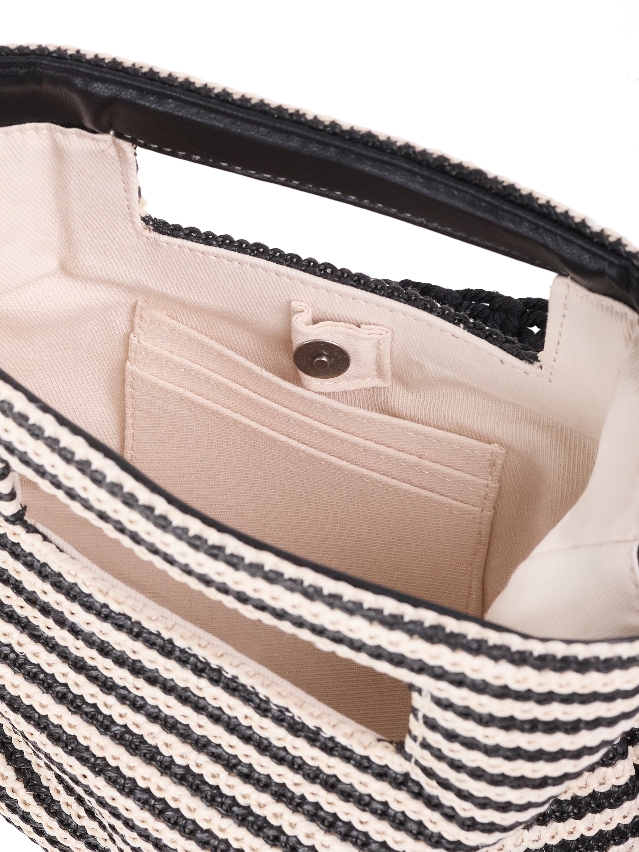 black bone stripe tote#color_black bone stripe