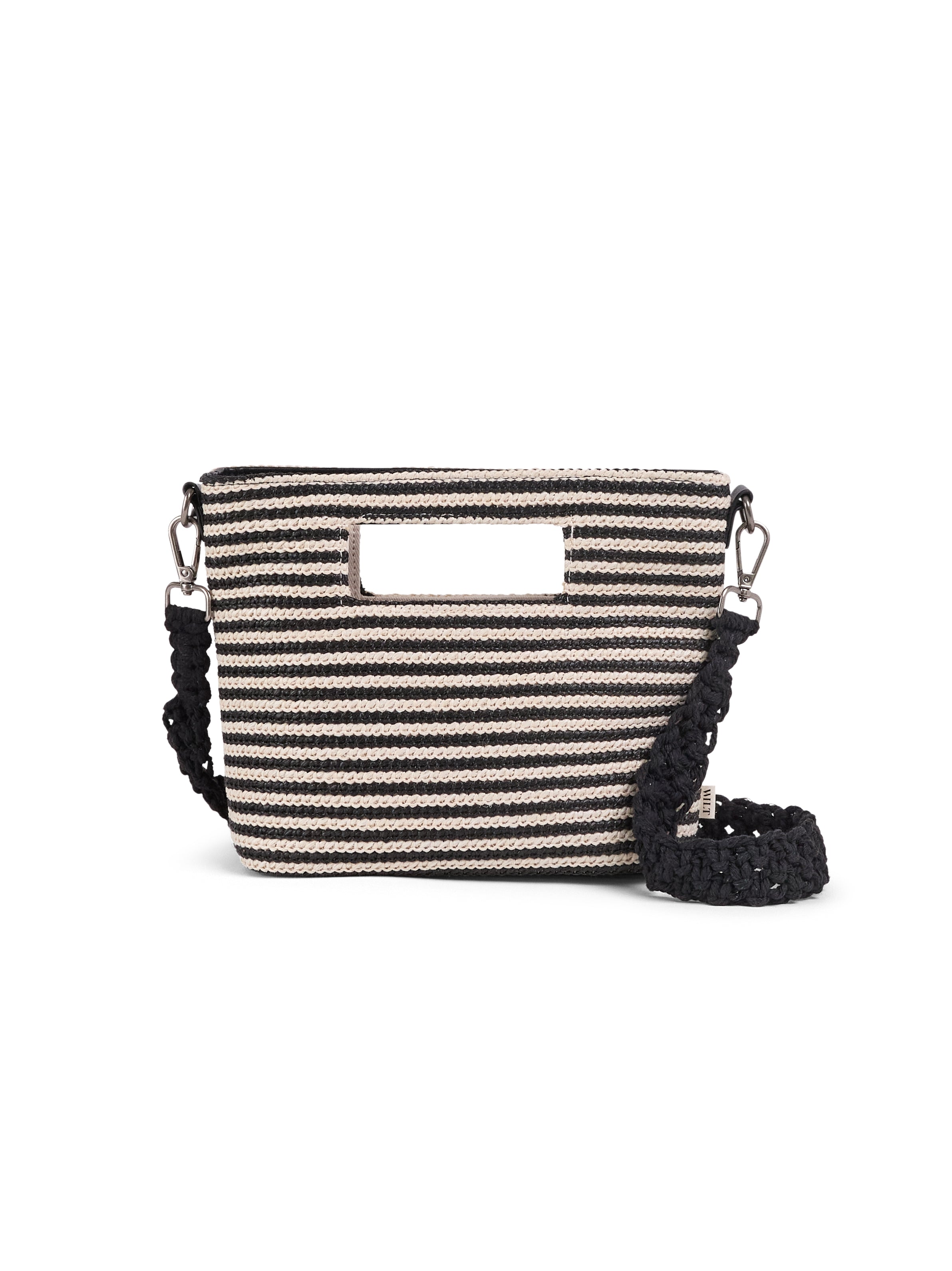 black bone stripe tote#color_black bone stripe