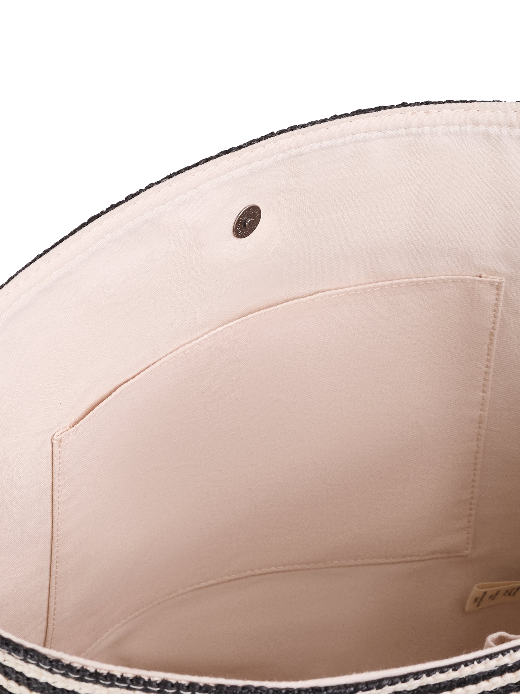 black bone stripe tote#color_black bone stripe