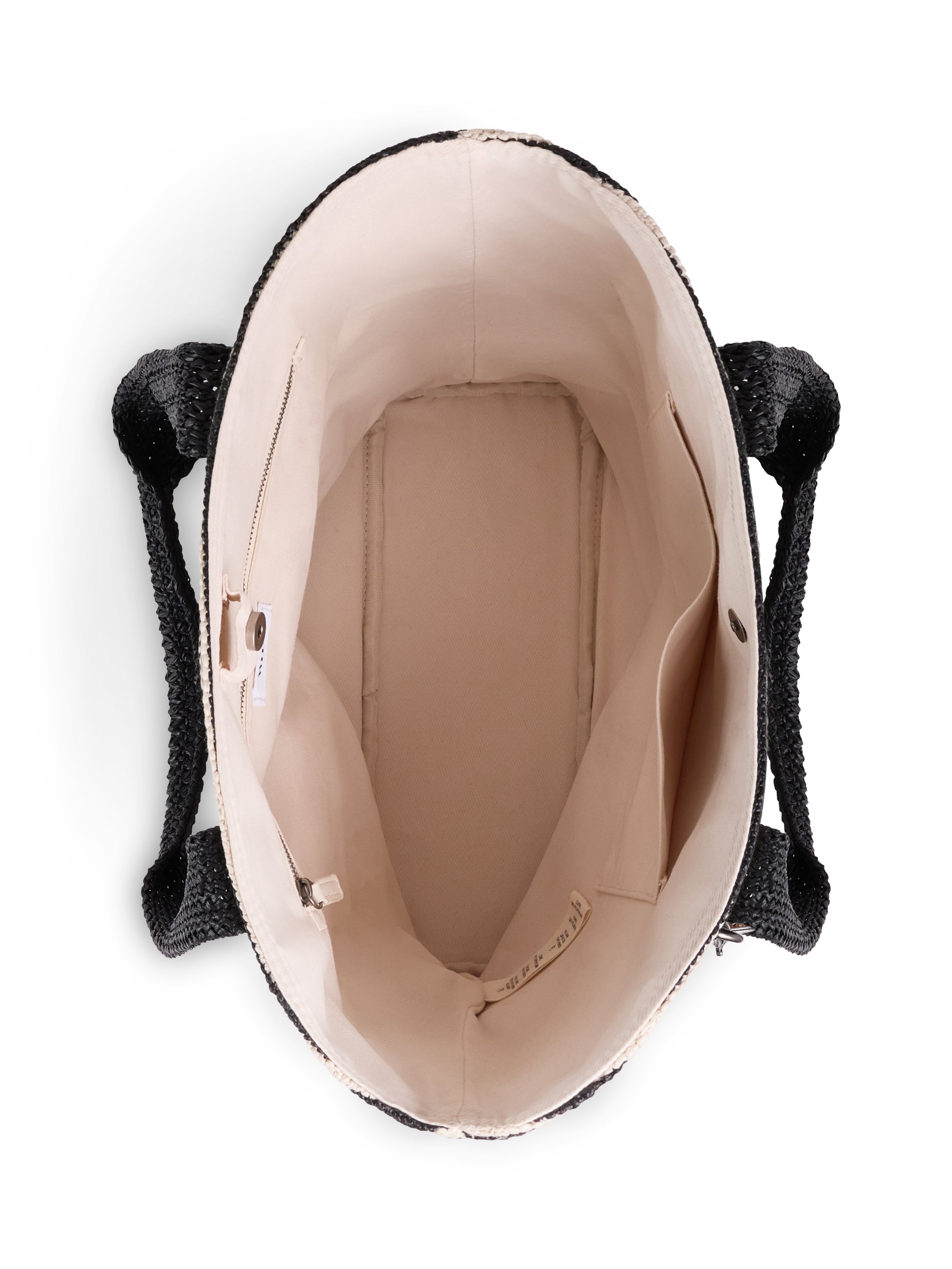 black bone stripe tote#color_black bone stripe