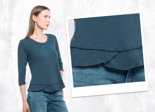 The construction trick that makes a plain tee look like a whole outfit