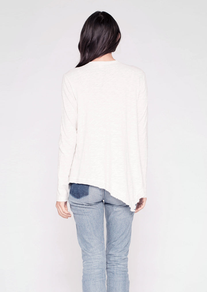 Long Sleeve Tunic Crew W/ Slant Hem