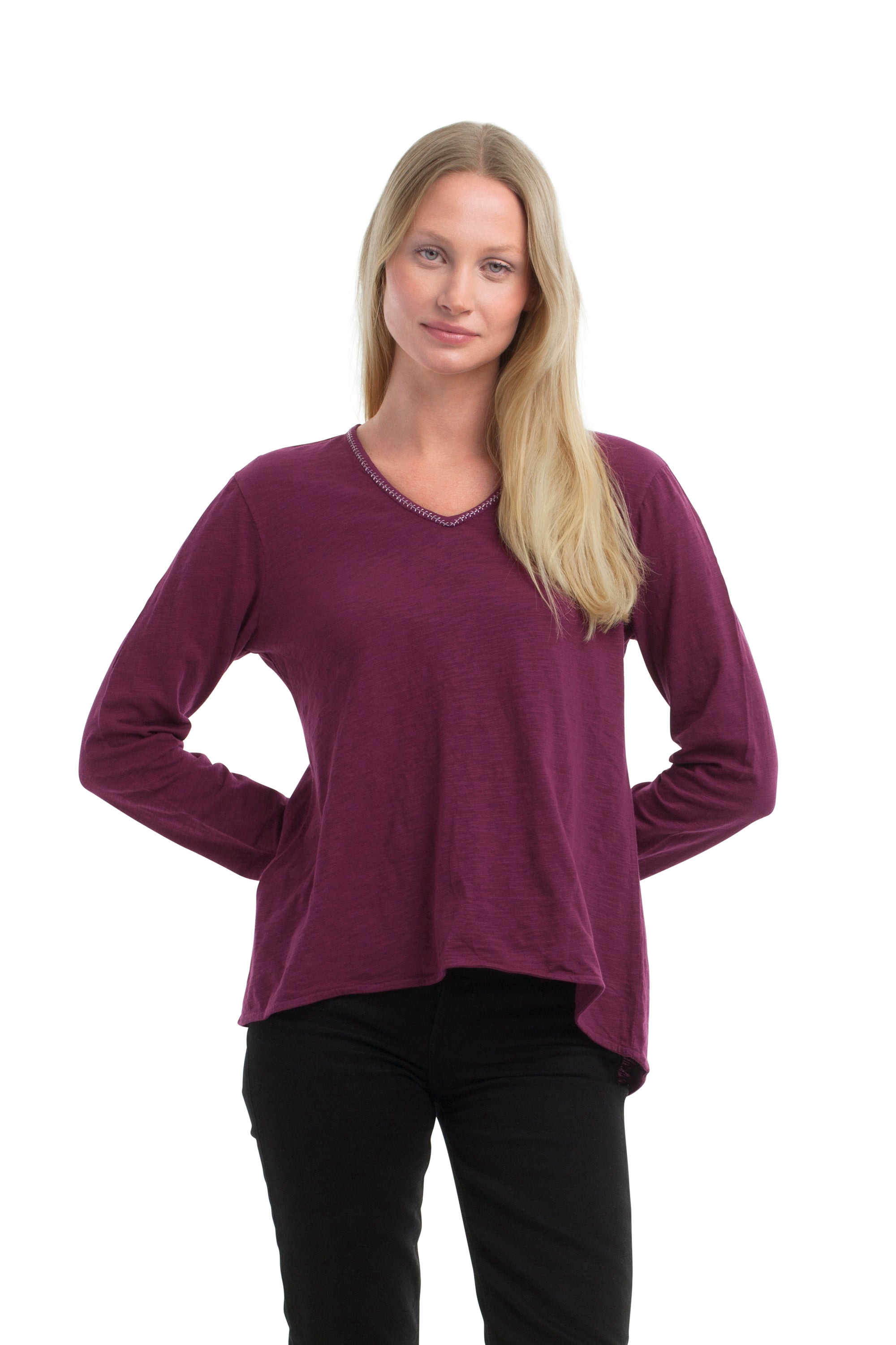 magenta purple top#color_magenta purple