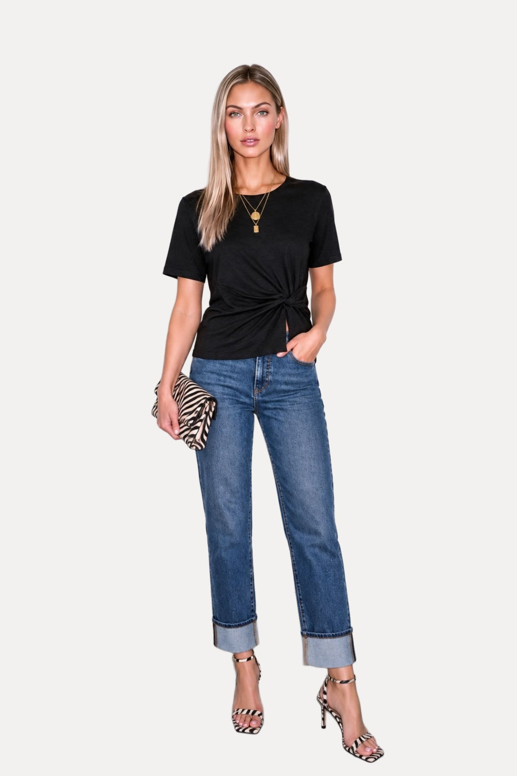Elbow sleeve twisted details